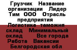 Грузчик › Название организации ­ Лидер Тим, ООО › Отрасль предприятия ­ Логистика, таможня, склад › Минимальный оклад ­ 1 - Все города Работа » Вакансии   . Белгородская обл.